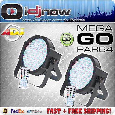 American DJ Mega Go Par 64 Slim LED RGB DMX Battery Wireless Profile