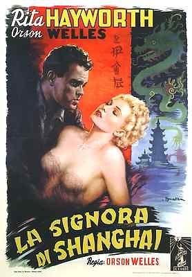 SEXY RITA HAYWORTH POSTER  LADY FROM SHANGHAI   ITALY UNIK AT 