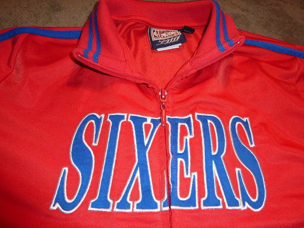 PHILADELPHIA 76ers SIXERS YOUTH XL JACKET MINT WOMENS S