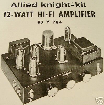 MANUAL+SCHEMAT IC KNIGHT 83Y784 Tube Amplifier 83 Y 784