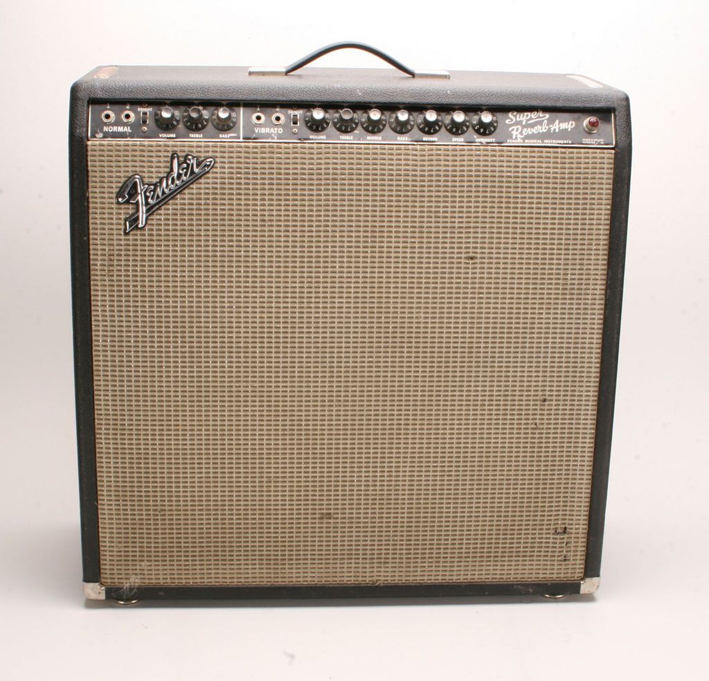 Fender 1966 Blackface Super Reverb 4x10 Guitar Combo Amp RARE