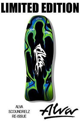 ALVA SCOUNDRELZ (BLACK) SIGNED BY ALVA & NUMBERED 10.3 SKATEBOARD