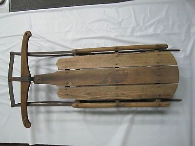 Antique Flexible Flyer Snow Sled circa 1915 1919 Number 2 c 46L 26