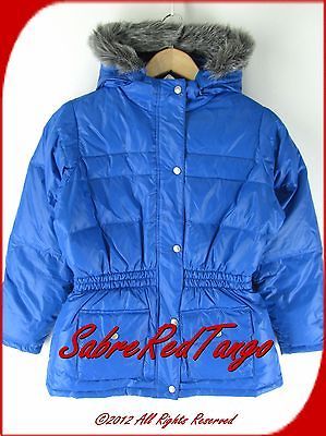 NWT HANNA ANDERSSON SHINY DOWN PUFFER JACKET COAT BLUER THAN BLUE 90