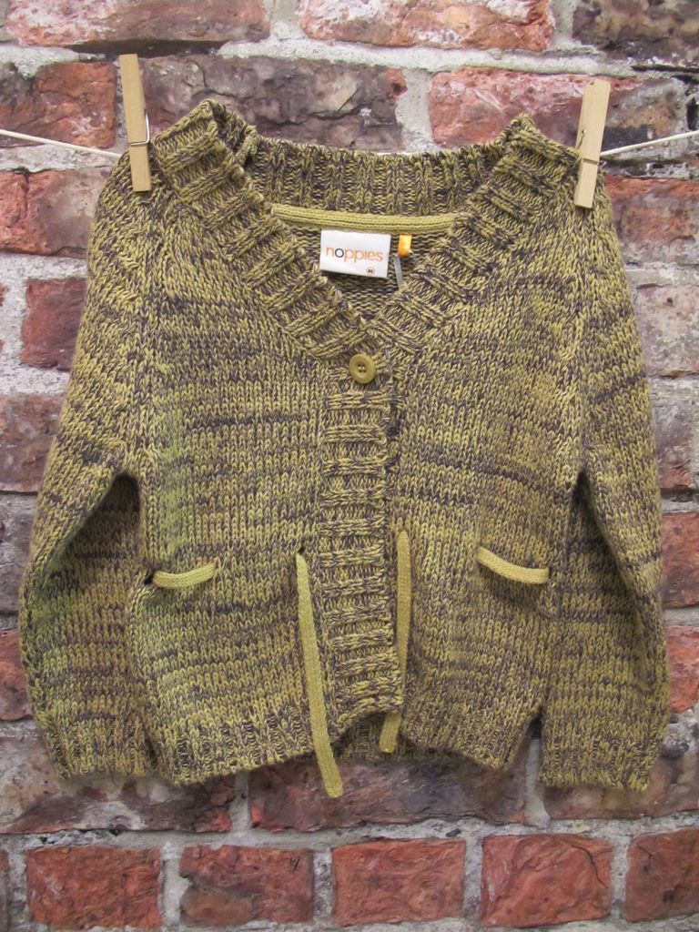 Designer Cardigan by Noppies in Yellow & Black 9/ 12/ 18 m RRP £20