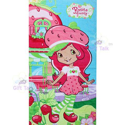 NEW Strawberry Shortcake Berry Beach Bath Cotton Towel