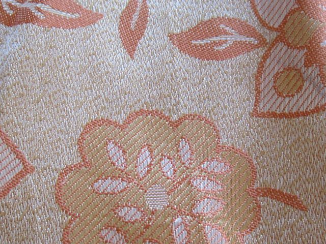 DAMASK ART DECO VINTAGE 1940S UPHOLSTERY CURTAIN FABRIC RETRO STYLISED