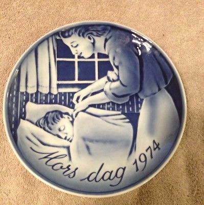 Georg Jensen Denmark Mothers Day Plate Mors Dag 1974 Sweet Dreams