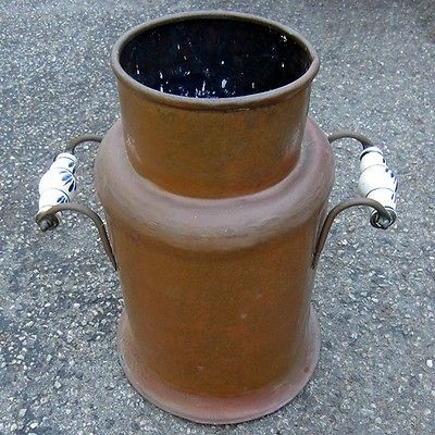 Antique/Vintage Copper Hand Wrought Tinder/Coal/Ash Bucket Fireplace