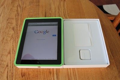 listed Apple iPad 2 32GB, Wi Fi, With Green Apple Smart Case Bundle
