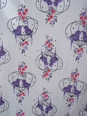 The BEST Vintage 1940s Kitchen Curtain Panels ~ Novelty Fabric ~ Birds