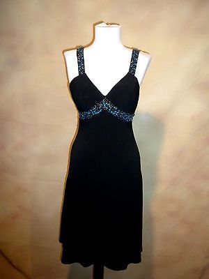 NWT Antonio Castelli #J75101 Beaded Black Prom Cruise Evening Dress SZ