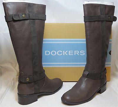 DOCKERS Womens Anya Boot   Dark Brown   Multi SZ   NIB   MSRP $80