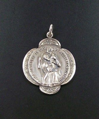 Vintage Signed Creed Sterling Silver I Am Catholic Pendant