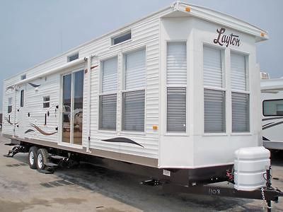 2012 Skyline Layton Lodge 452TS Park Model Extend Stay KingBed3Slides