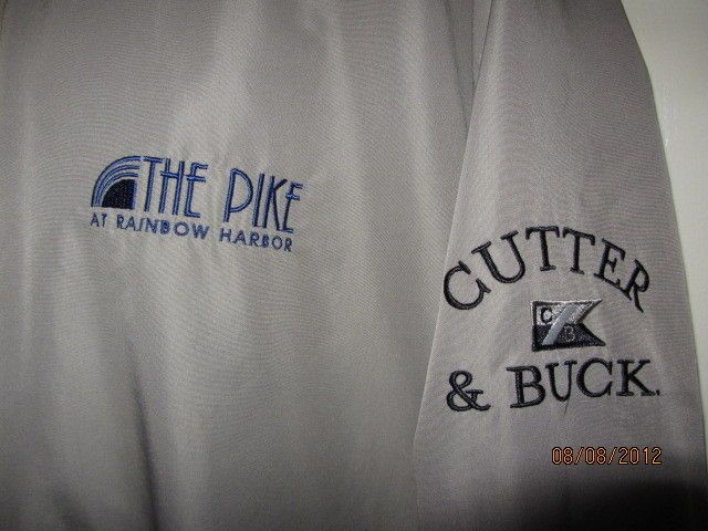 XL Cutter & Buck The Pike At Rainbow Harbor Crewneck Windbreaker