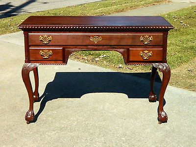 Solid Mahogany Chippendale Deak~Vanity circa 1900