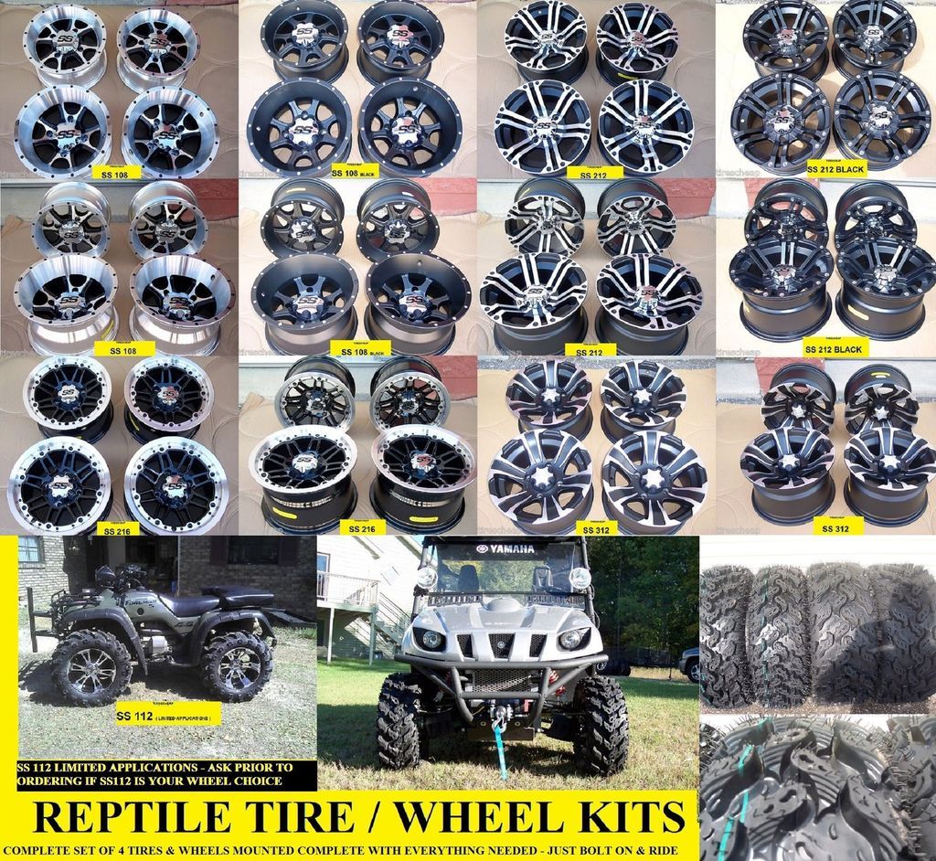 27 POLARIS RANGER REPTILE RADIAL ATV TIRE & ITP SS WHEEL KIT   LIFE