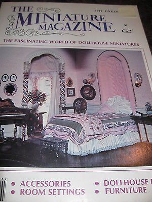 Miniature 1977 Miniature Magazine room accessories furniture houseplan