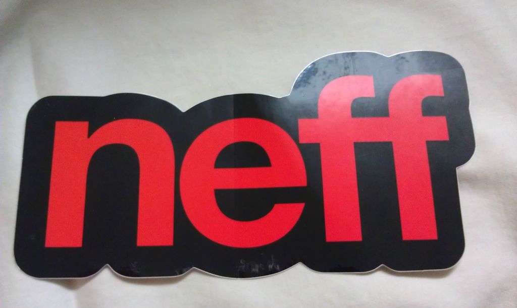 NEFF, SKATEBOARD, SNOWBOARD, Cool, Sticker, 7 x 3 1/2