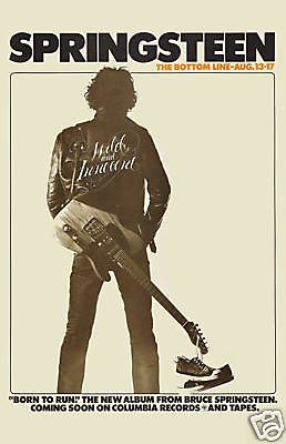 Rare Uncut Springsteen poster by Asbury Park carousel / 