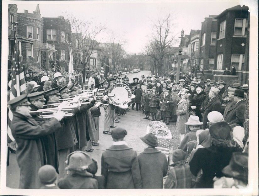 Chicago Northwest Cadets Band Majorette Baton Neighborhood Parade