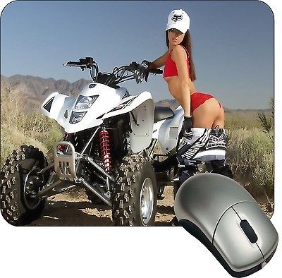 ATV MOUSE PAD WOMEN PAD yamaha HONDA SUZUKI CAN AM POLARIS ATV QUAD 4