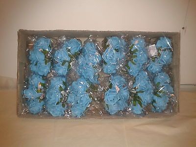 BULK BUY 72 ARTIFICIAL FOAM ROSES ALL COLOURS. Weddings. Displays