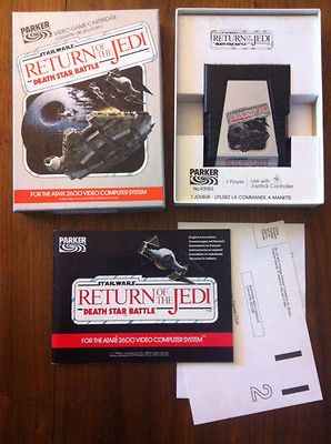 ATARI 2600 * STAR WARS RETURN OF THE JEDI * PARKER BROTHERS * COMPLETE