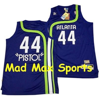 PISTOL PETE MARAVICH Atlanta HAWKS Hardwood Classic THROWBACK Swingman