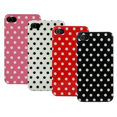 Hot Sale 4pcs Small Spots Hard Cases Cover for Apple Iphone 4 4th 4G