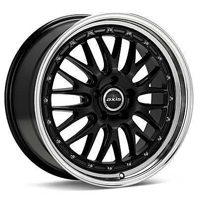 18 Axis Rev style Black Wheels Rims Staggered Fit Lexus MDX5 FX Q45