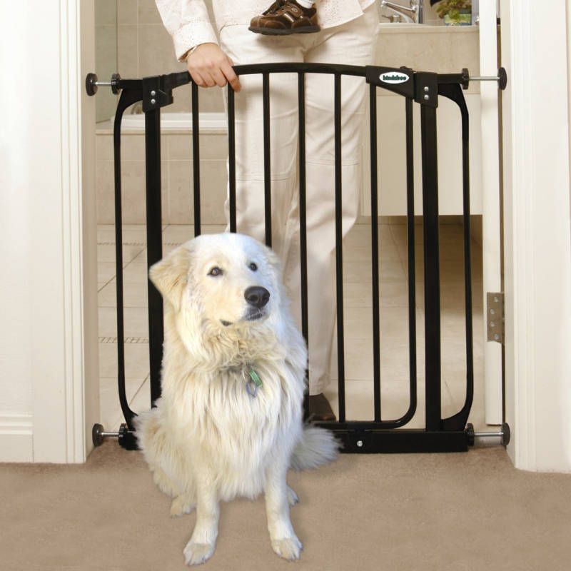 28 32 Auto Close Adjustable Black Indoor Dog, Pet & Baby Safety Gate