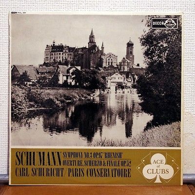 DECCA ACL231 CARL SCHURICHT, CONSERVATOIRE ORCH   SCHUMANN   SYMPHONY