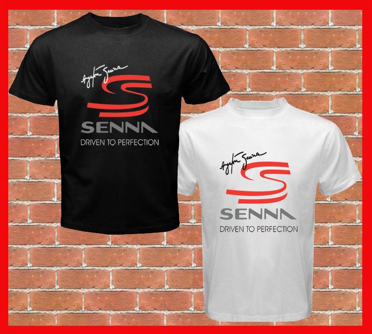 New AYRTON SENNA F1 Driver Logo Mens T Shirt S M to 3XL