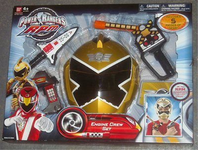 Power Rangers Roleplay Engine Crew Set ranger Gold boxset Bandai