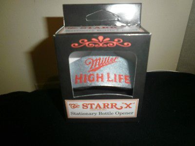 Miller High Life Wall Mount METAL Bottle Opener GERMANY *STARR X