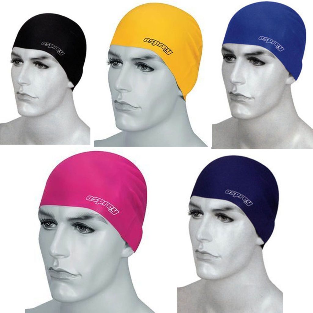 OSPREY WATERPROOF SWIMMING RUBBER LATEX POOL CAP HAT   CHOOSE YOUR