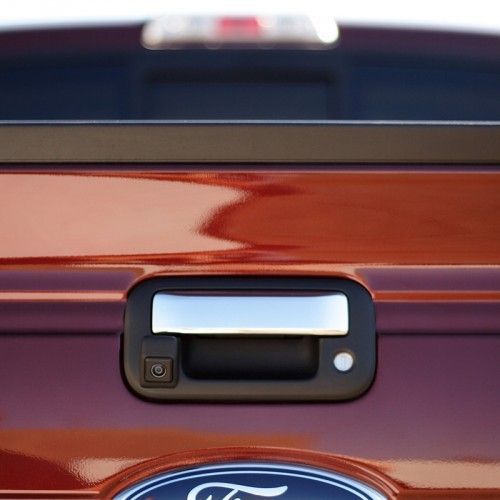 CHROME Ford F150, F250, F350 backup camera replaces factory tailgate