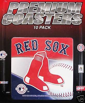 RED SOX BOSTON Set 10 PREMIUM Cup Mug COASTERS NEW