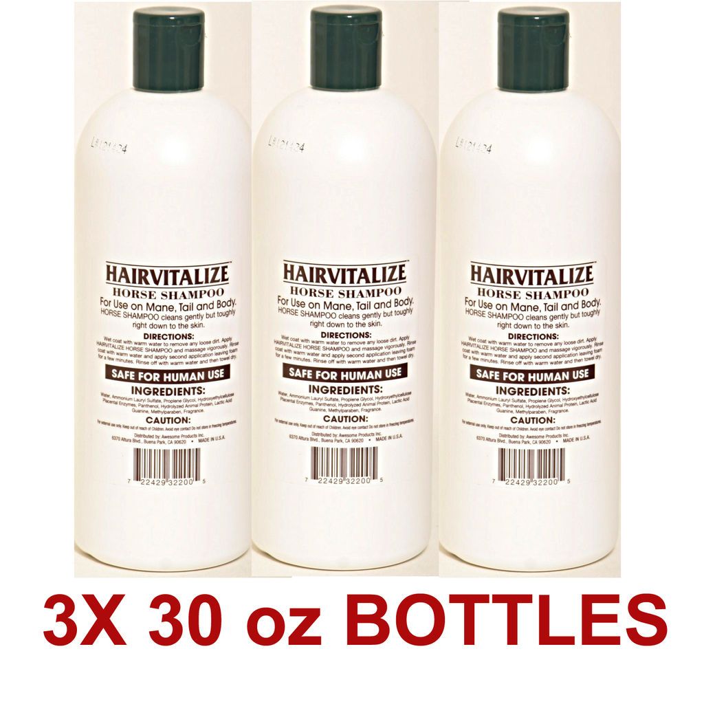 Bottles 32 OZ HAIRVITALIZE Horse Shampoo with Coconut Oil