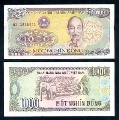 VIETNAM 1000 1,000 DONG 1988 P 106 UNC LOT 100 PCS 1 BUNDLE