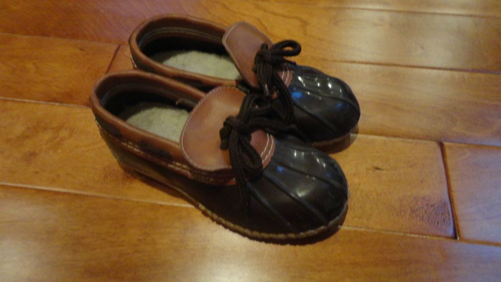 Kids sz 1 duck boat shoes boots waterproof girls childrens childs