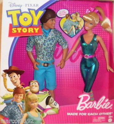 BARBIE DISNEY PIXAR TOY STORY BARBIE & KEN DOLLS MADE FOR EACH OTHER