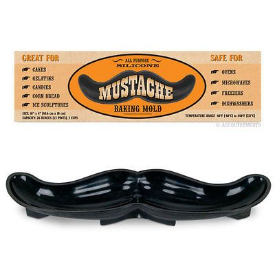 16 Inch Silicone Mustache Baking Mold Cake Corn Bread Candy Gellatin