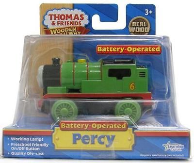 BATTERY POWERED PERCY   Thomas The Wooden Railway Tank Train T NIB