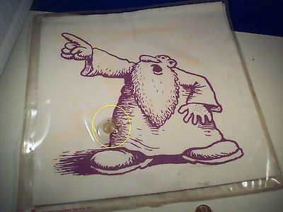 1970s MR.SUNSHINE (Keep On Truckin~R.Crumb) INFLATABLE Bath PILLOW