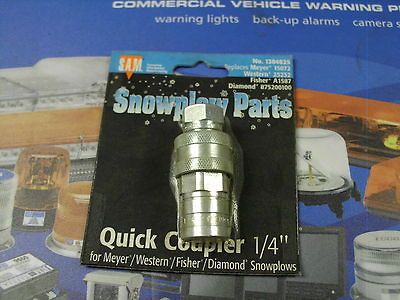 Meyer Meyers Diamond Western Fisher plow blade 1/4 hose coupler set