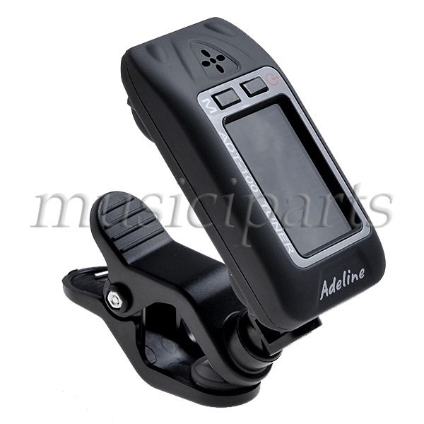 Quality MINI Clip on tuner chromatic guitar bass violin ukulele LCD