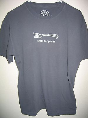 LIFE IS GOOD Grill Sargeant BBQ Blue T Shirt Mens M Medium